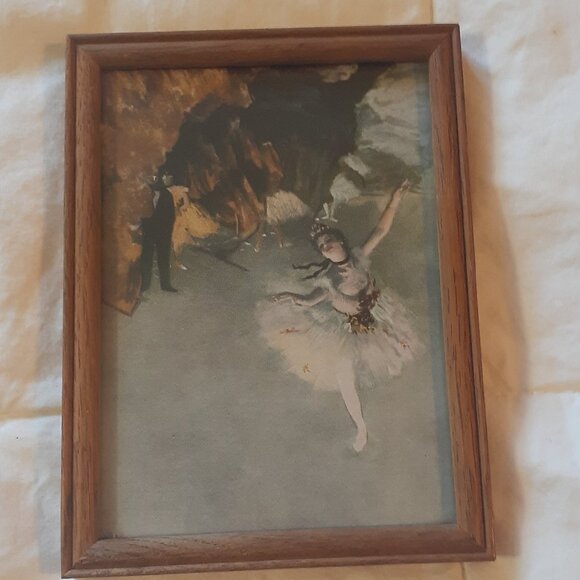 Vintage Framed Picture of Degas "La Danseuse" - Picture 1 of 4